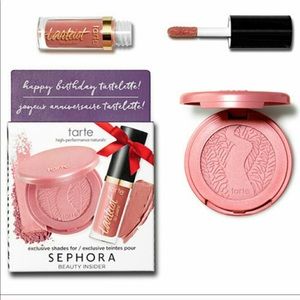 2 PC NWT Tarte Exclusive Blush & Lip Gloss/Paint
